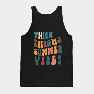 Thick thighs summer vibes Retro Tank Top